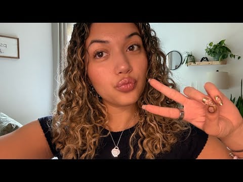 ASMR whispered grwm 🎀 in depth makeup routine w/ tapping