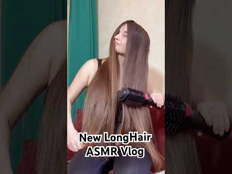 ✨ New ASMR Vlog is up! Long Hair & Hot Air Brush in Kyiv 💨💗 #hairasmr #longhair #ingashasmr
