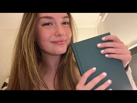 ASMR fast and aggressive book gripping/tapping🤍🤍