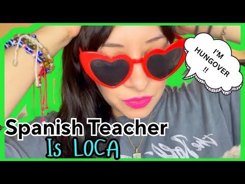 ASMR Crazy teacher teaching you SPANISH| She’s quitting (personal attention)
