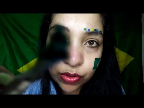 ASMR PINTANDO SEU ROSTINHO PARA IRMOS À COMEMORAÇÃO AO DIA DA INDEPENDÊNCIA DO BRASIL - 07 SETEMBRO💚