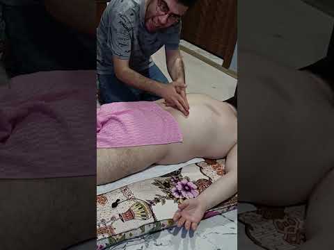 ASMR BACK AND SLEEP AMAZING MASTER MASSAGE  #massage #easyturkish #relax #chiropractor #shortvideo