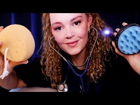 ASMR Full Body Medical Exam For Deep Sleep & Relaxation - Soft Spoken 🌒