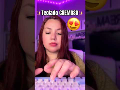 Recepcionista con teclado CREMOSO #asmr