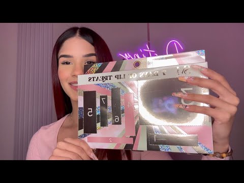 Asmr abriendo un calendario de adviento