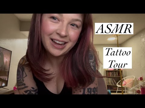 ASMR 💕 Tattoo Tour (whispered, lofi) 🖤