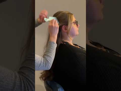 ASMR Precise, Perfectionist Hair Fixing #hair #hairstyle #realpersonasmr #microattention