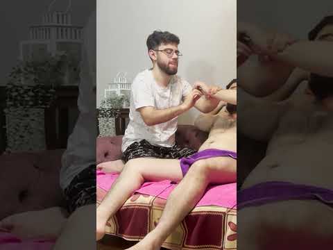 RELAXING ASMR BODY MASSAGE #shortvideo #chest #massage #asmr #relax