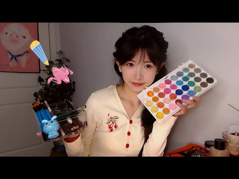 ASMR 貼耳輕語 為你畫一幅專屬畫 Whispering | Drawing Triggers