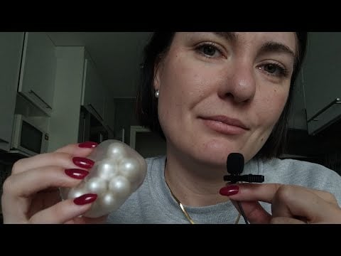 ASMR- Whisper ramble and sensory ball sounds