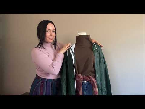 ASMR styling the perfect rainy day outfit ☔️ (crinkly rain jackets & soft spoken process)