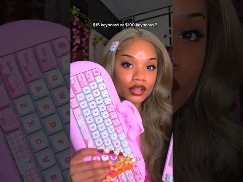$15 Keyboard VS $100 Keyboard ⌨️ #asmr #shorts