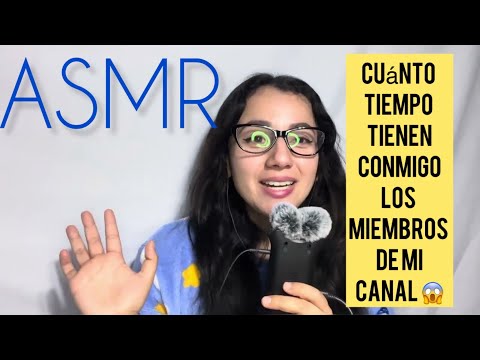 ASMR MOUTH SOUNDS - CANTANDO Y SALUDANDO A LOS MIEMBROS DE MI CANAL