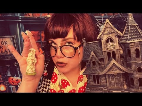 ASMR Fairy Spirit Halloween 🧚‍♀️🍄🎃(minatures, tingly fantasy, whimsical roleplay)