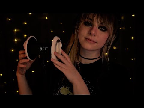 ASMR | Soft Ear Blowing, Scratching & Tapping - no talking, rain