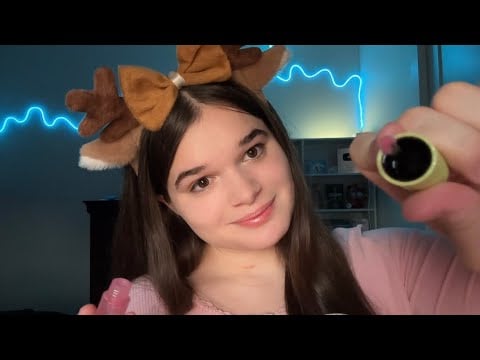 ASMR Getting You Ready For a Christmas Party! (Makeup Roleplay) (12 Days of ASMR #5)