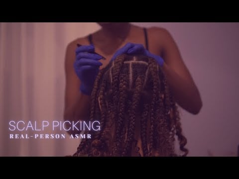 ASMR | Real Person Scalp Check & Sleep Inducing Scalp Scratching, Picking & Massage (Scalp Cleaning)