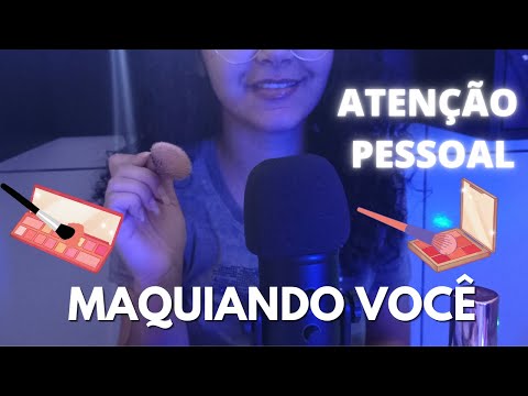 ASMR- MAQUIANDO VOCÊ DELICADAMENTE(sons reais / ATENÇÃO PESSOAL