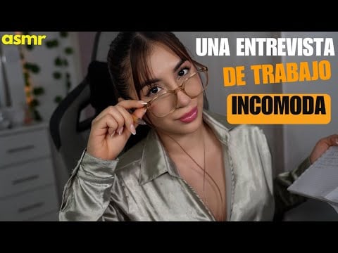 ASMR || Te Realizo una Entrevista de Trabajo MUY Incomoda (Roleplay + Test de Personalidad)
