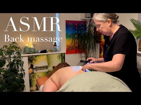 ASMR Relaxing Back Massage for Tired Shoulders (Unintentional ASMR, Real person ASMR)