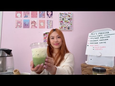 LOFI ASMR Matcha Barista makes your drinks at Cafe 🍵
