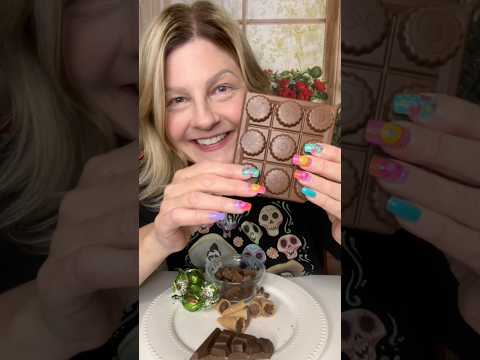 Yummy Chocolate Treats!! 😋💖🎉 #chocolate #snackplate  #asmreating #snacks