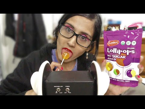 ASMR Intense Mouth Sounds |Eating A Lollipop (Vegan Candies) |Ear To Ear Binaural |Whisper