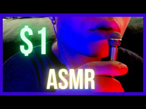 ASMR - Can a $1 microphone 🎤 give you tingles? (Mouth sounds, kisses, tingly)