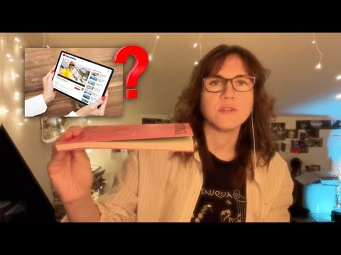Books vs Content (calm ASMR with music)