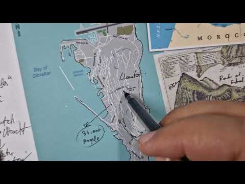 ASMR maps: All about GIBRALTAR | Stats and key facts | ASMR map tracing | ASMR whispering