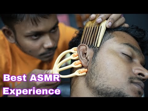 Feel This ASMR Experience By Head Scratching And Tapping Head Massage | Neck Cracking Indian Massage