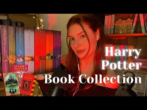 ASMR Harry Potter Book Collection ⚡️Whispers, Tapping, Scratching, Page Turning