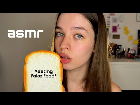 ⋆.𐙚 ̊ АСМР итинг фейк еды | жевание,ликинг,плямканье