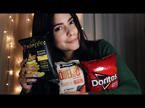 ASMR comendo salgadinho