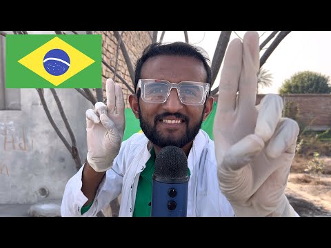 ASMR Cranial Nerve Exam Outdoor In Brazil 🇧🇷 