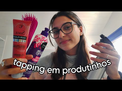 ASMR COM PRODUTOS DE BELEZA DA MINHA IRMÃ 💕