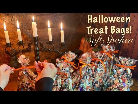 ASMR Spooky Halloween Treat Bags! (Soft Spoken Version) All Dollar Tree Stuff!
