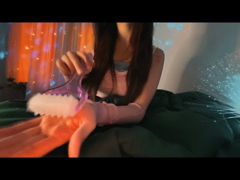 ASMR Fast and Aggressive Massage - reiki, aura, plucking, spray, close-up, personal attention,🚫talk