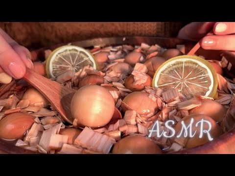Sleepy Wood Soup ASMR 🌙 Soft Wooden Sounds to Unwind🌳🌳No talking