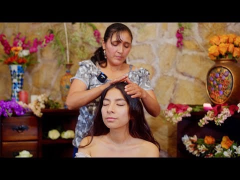 Doña Esperanza's ASMR massage & relaxation/sleep therapy with whispering, energy cleanse & hair play