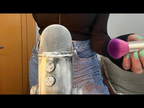 Asmr pincel no microfone | Você vai dormir com esse asmr