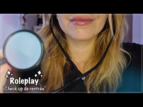 ASMR FRANÇAIS 🌸 ROLEPLAY MEDECIN "CHECK UP DE RENTRÉE"