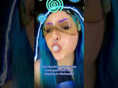 🦋DO YOU LOVE THE BLUE HUES?🦋 #asmr #gothbeauty #tingles #asmrtingles #relax #asmrgum