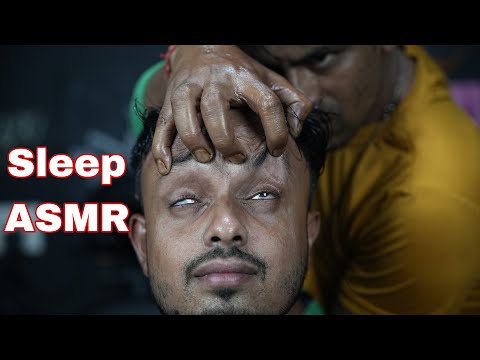 Head Scratching And Forehead Tapping Head Massage For Deep Sleep | ASMR Neck Cracking Head Massage