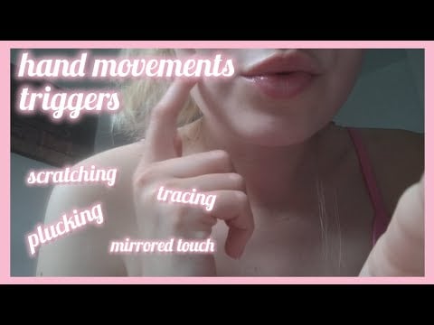 THE TINGLIEST hand movements triggers & mouth sounds 💋🫶 [jellyfish trigger, mirrored touch]