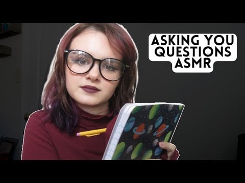 Friend Interviews You For No Reason | ASMR (Writing sounds, Asking Questions, Soft Spoken/Whisper￼)