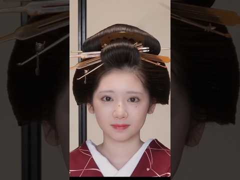 ASMR 日本髪(芸妓の千鶴さん) #geiko #makeup #geisha