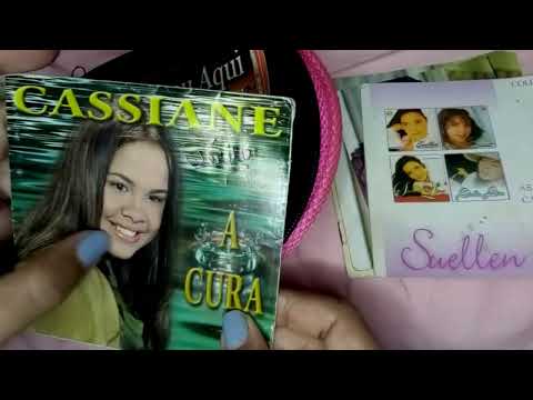 ASMR 100% VOZ SUSSURRANDO recordando um porta CD's antigo com muitos CD's dentro [super caseirinho]