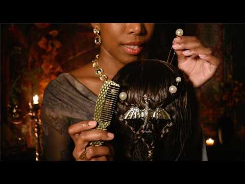 ASMR Goddess Hair Styling for Sleep ✨ Magical Jewelry & Tingles