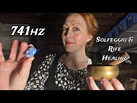 ASMR REIKI | 741hz Solfeggio + Rife Frequency Healing | Throat • Truth • Communication